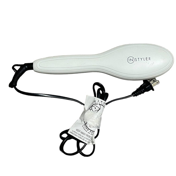INStyler Straightening Hot Hairbrush‎ Paddle Heat Smoothing Sleek Straight Up - Picture 1 of 9